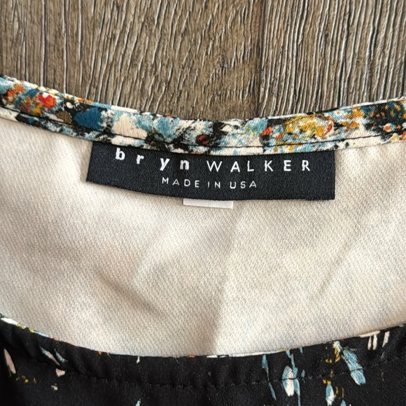 Bryn Walker Abstract Splatter Fit Flare Mini Dress - Picture 6 of 11